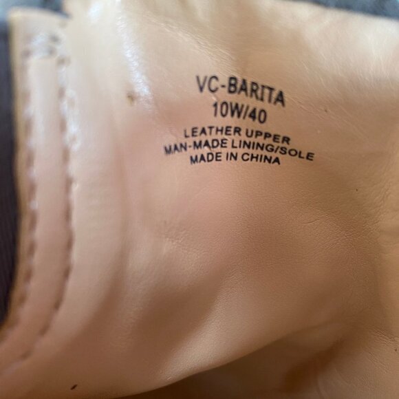 Vince Camuto Barita Grey Suede Leather Slip On Sneakers Sz 10 W - Picture 12 of 12